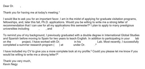 How do you write an email to a PhD student